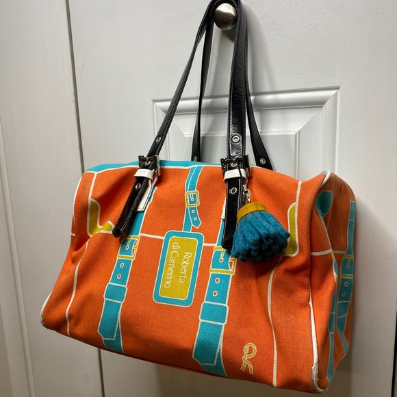 AUTH ROBERTA DI CAMERINO TOTE BAG MADE IN ITALY - Picture 3 of 12